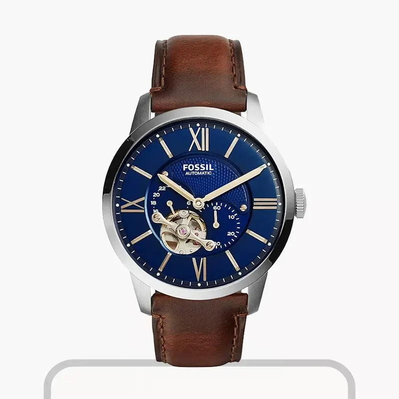 Fossil Townsman Automatic Blue Satin Dial Men's Watch | ME3110